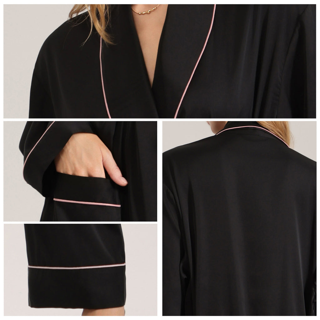 Robe longue manches pour femmes PrintempsÉté