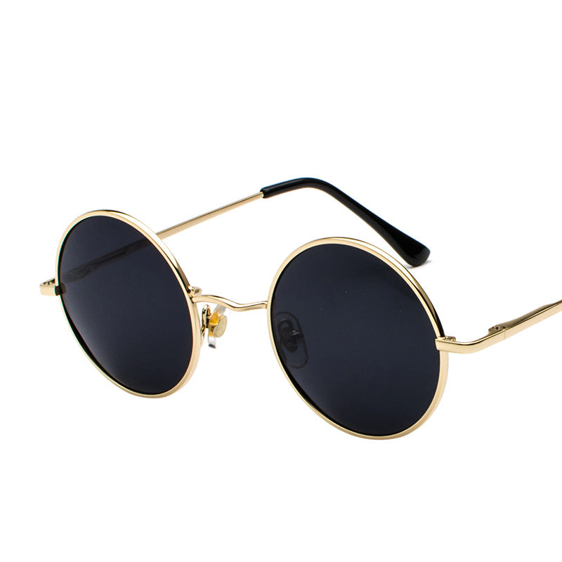 Lunettes de soleil de protection UV Vintage ronde