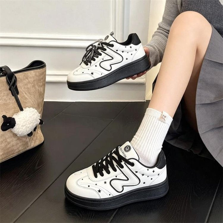Vintage Star Blanc Sneakers pour les femmes