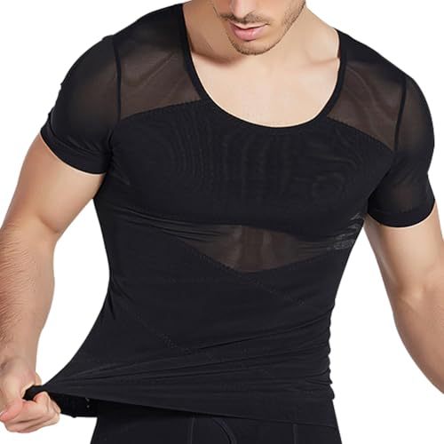 Men's Shaping Sous-vêtements Slimming Compression Shirt Cacher Hommes seins Shaping Sous-vêtements Me