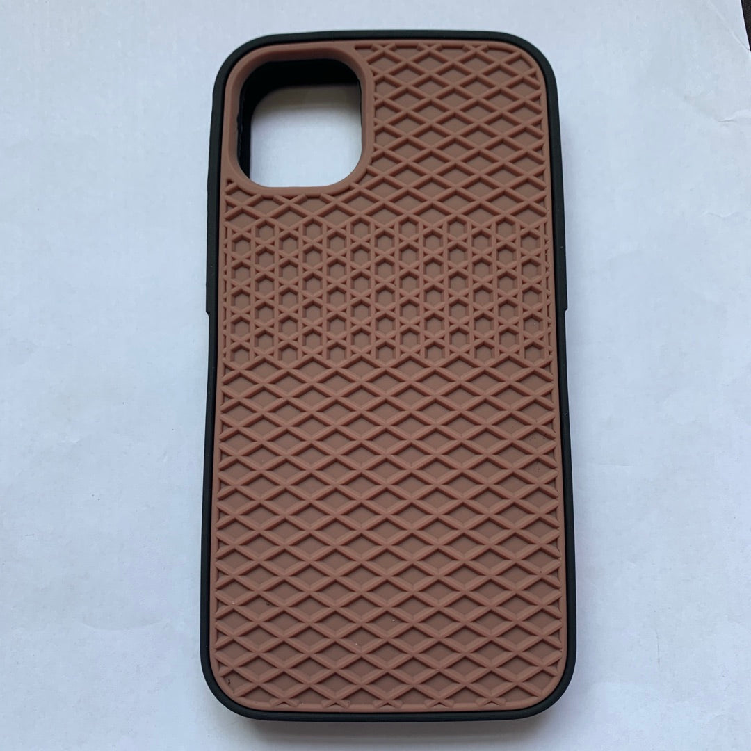 Étui de téléphone en silicone à semelle de gaufre
