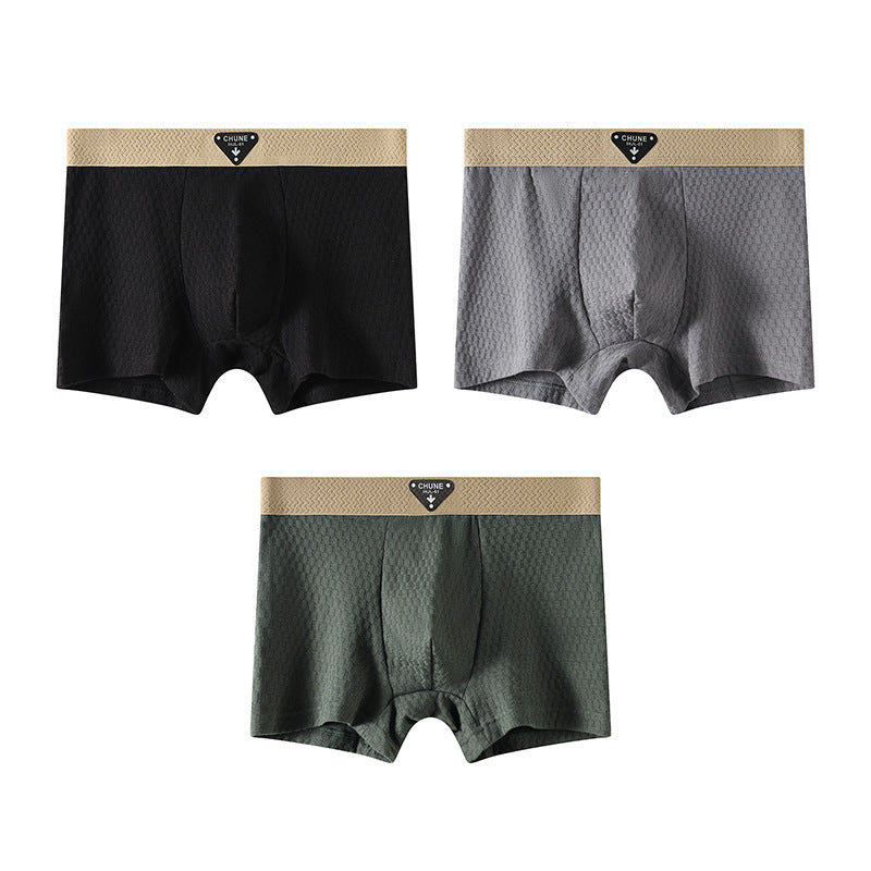 Sous-vêtements en soie de glace pour hommes Fashion Sport Boxer