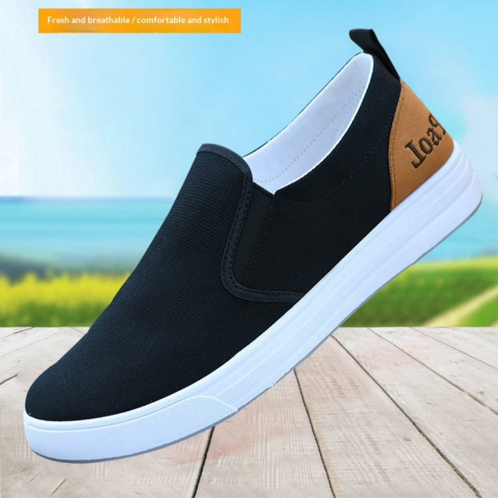 Hommes Papa Casual Toile Sneakers Confortable Slip-on Design