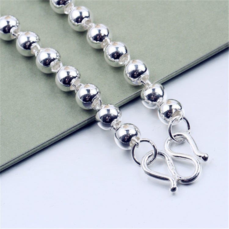 Perles rondes Collier en perles d'argent
