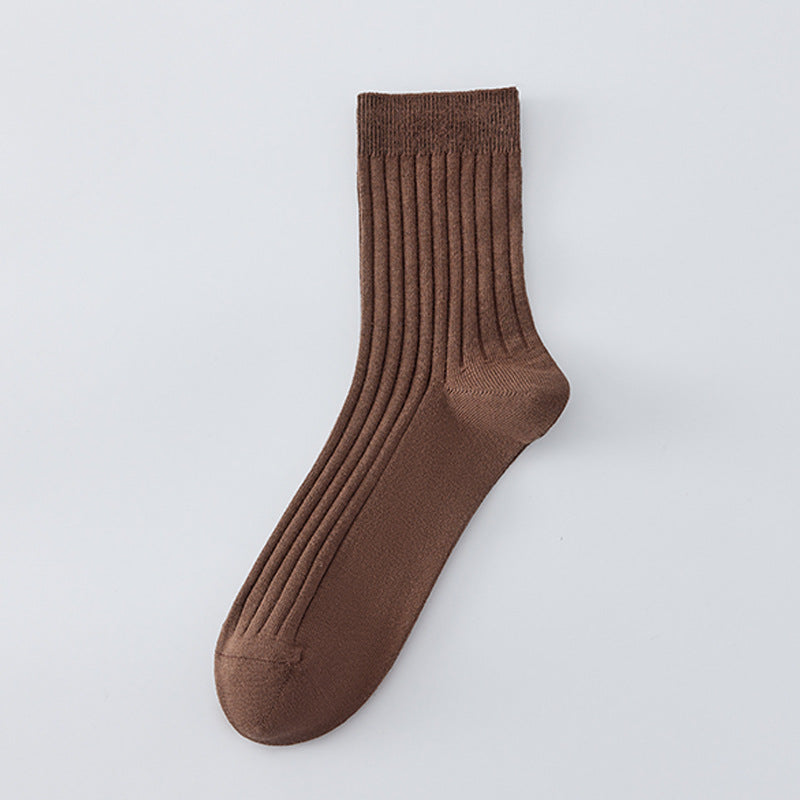 Chaussettes sans couture pour hommes de couleur contrastante tout coton