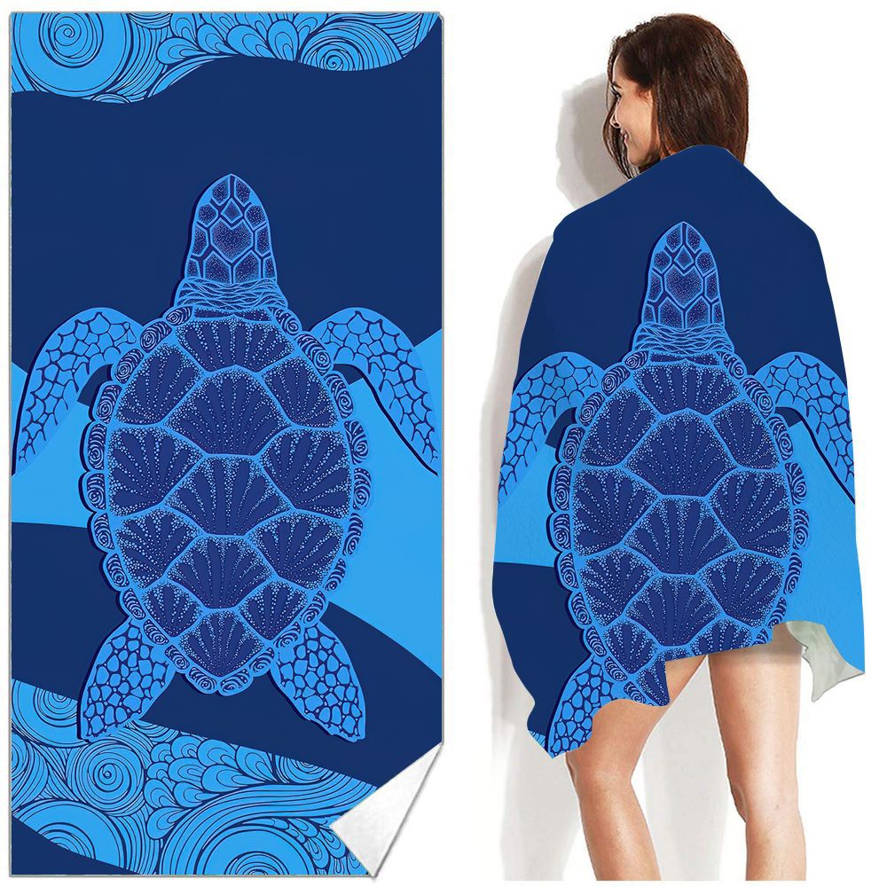 Serviette de plage Bohemian imprimée pour la natation