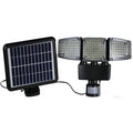 Lumière solaire de jardin 188LED trois lumières de tête