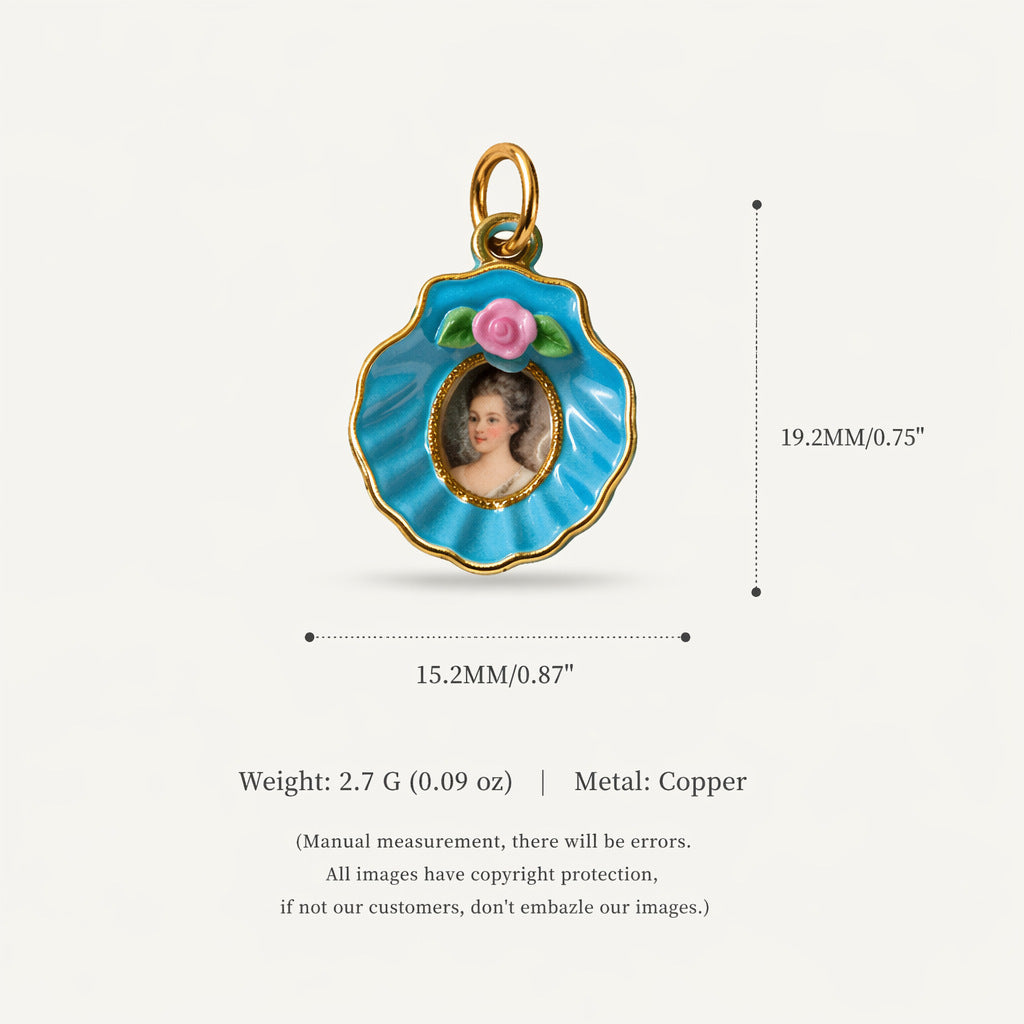 Pendentif coeur aimant Shell et accessoires Boweveryday