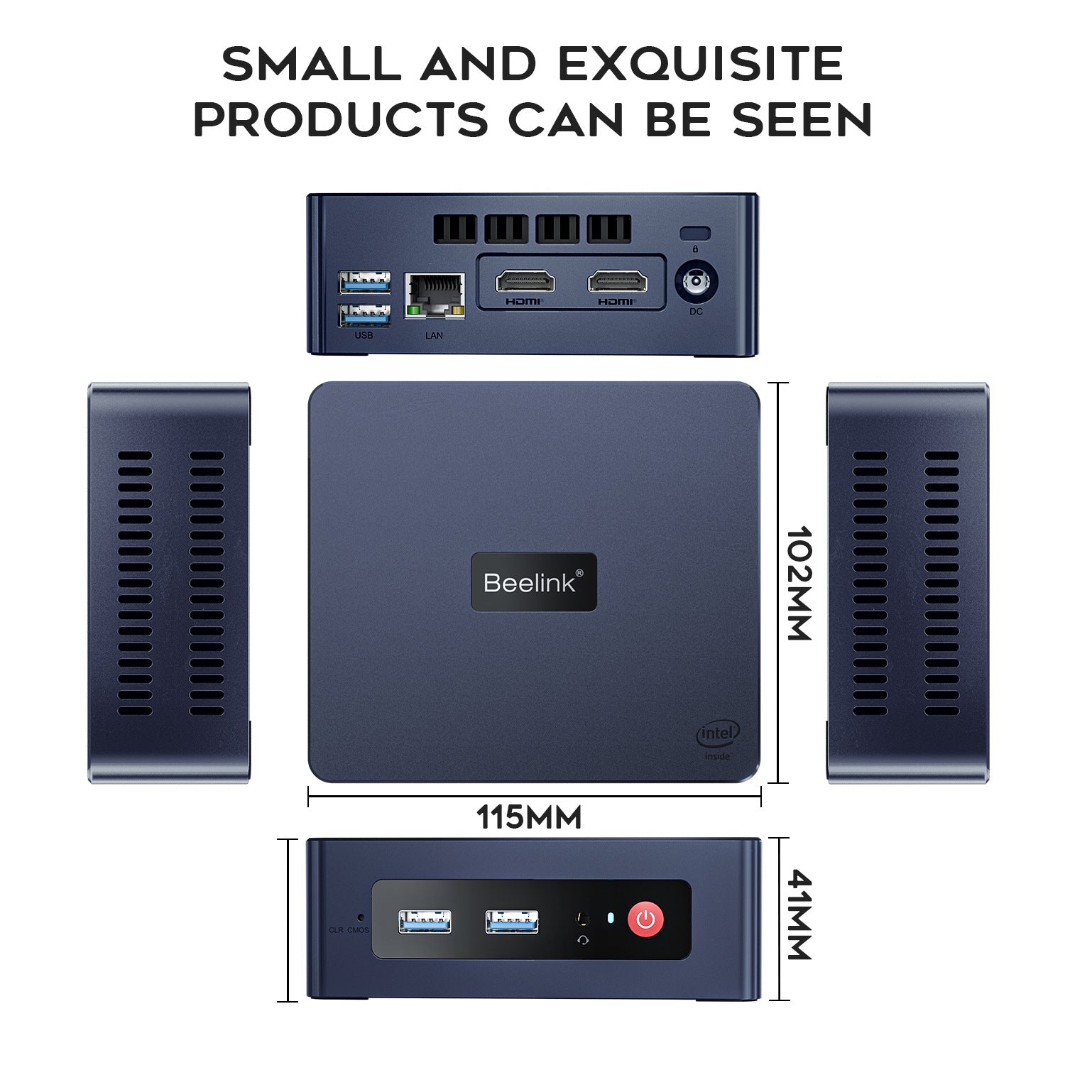 Beelink MINI S N5095 MINI-host 4K Bureau Jeu Théâtre Portable MiniPC Ordinateur de bureau