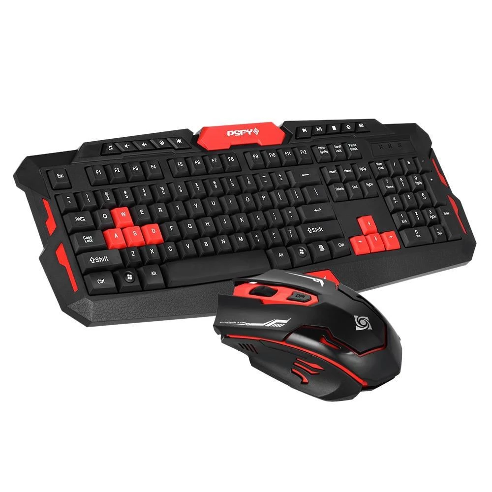 Hk8100 2.4 G sans fil jeu souris de clavier Combo Ergonomie étanche optique pour Pc Lap