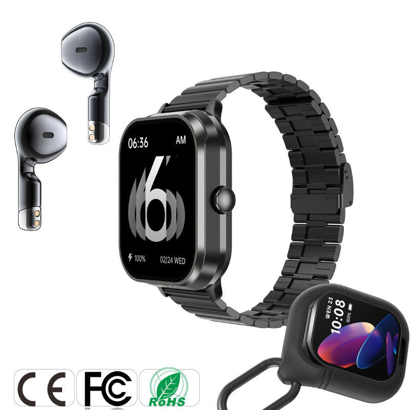 D8pro Smart Watch Casque Tws Deux-en-un Surveillance de la santé