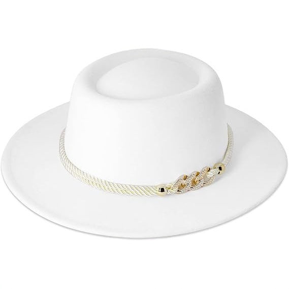 Chapeau haut vintage pour hommes et femmes en laine douce avec un dôme rond