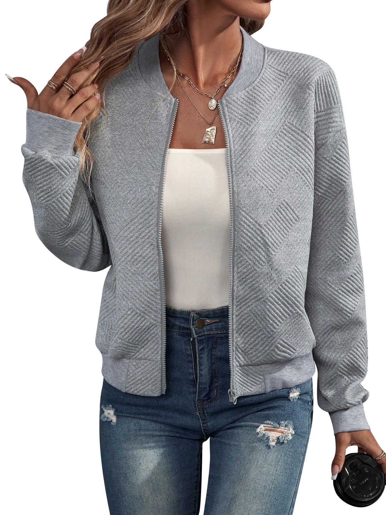 Veste Zip d'automne et d'hiver européenne et américaine avec baseball Co