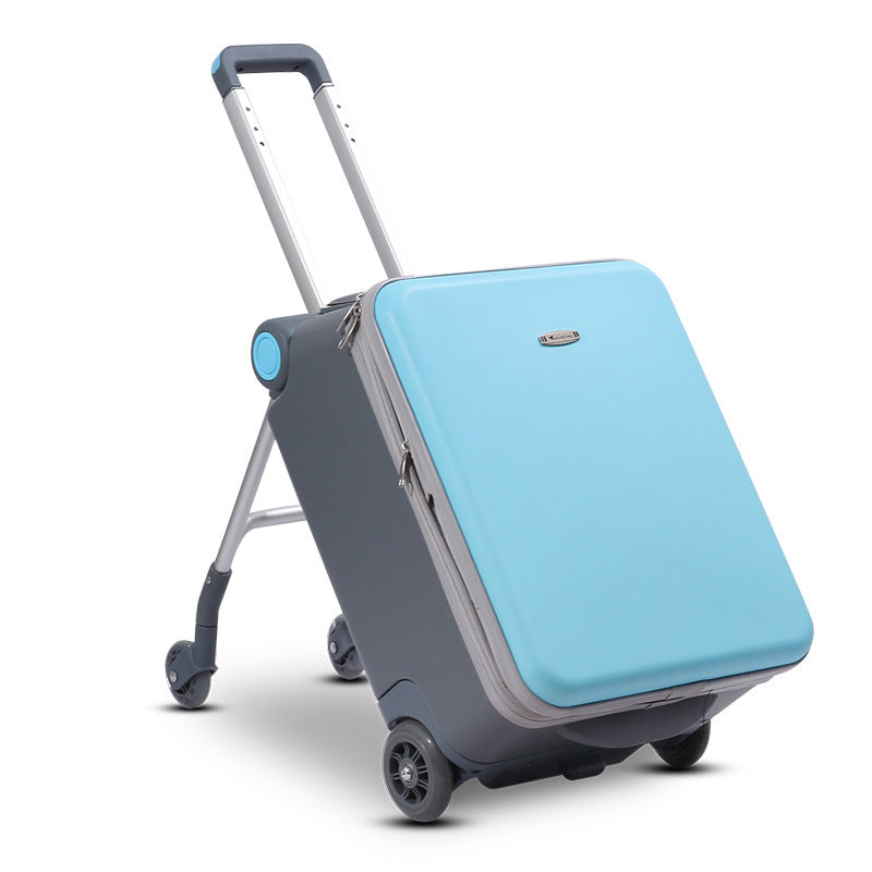 Les enfants peuvent s'asseoir et rouler Trolley Case multifonctionnel