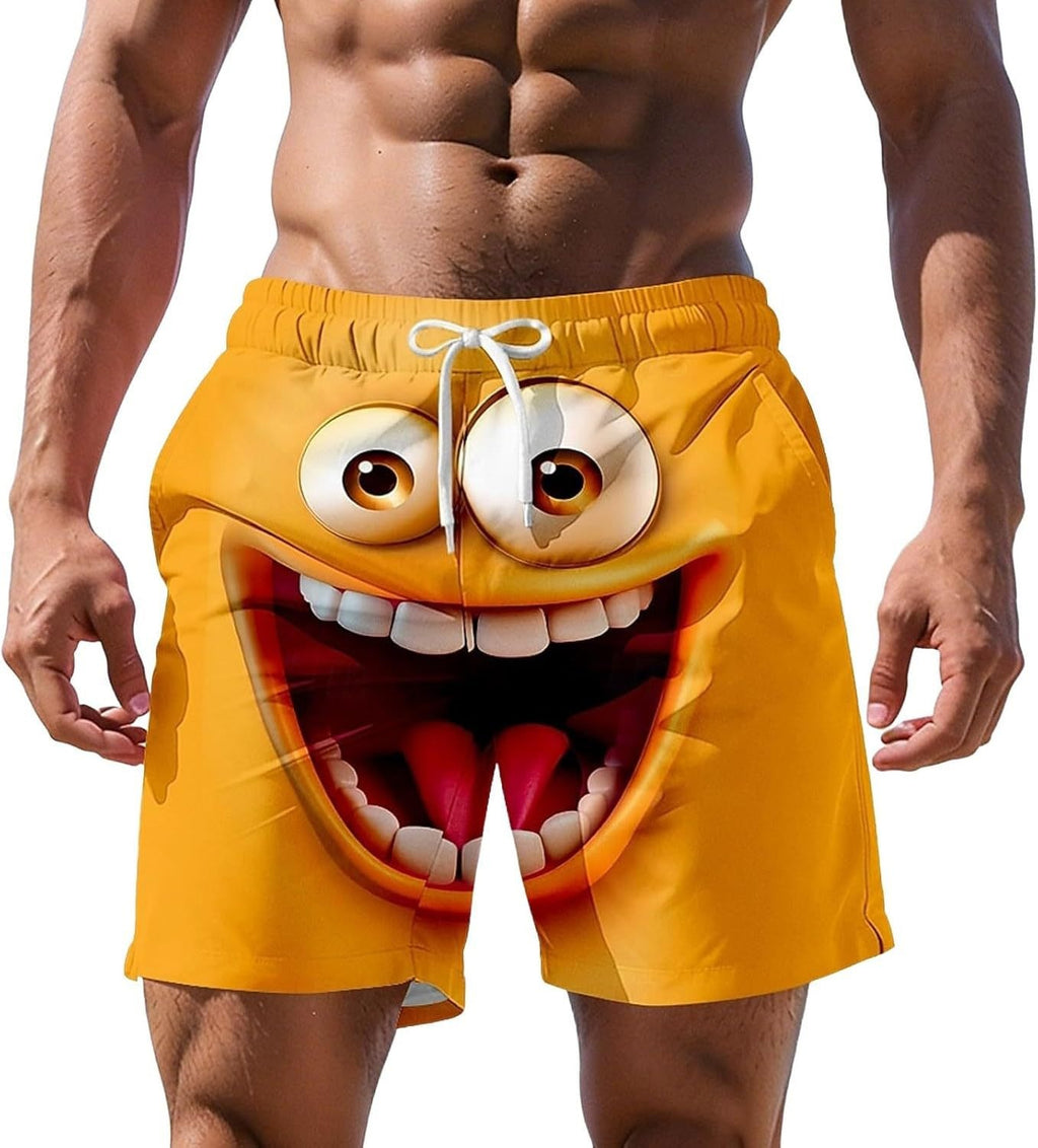 Shorts de plage à impression numérique 3D pour hommes plus grande taille