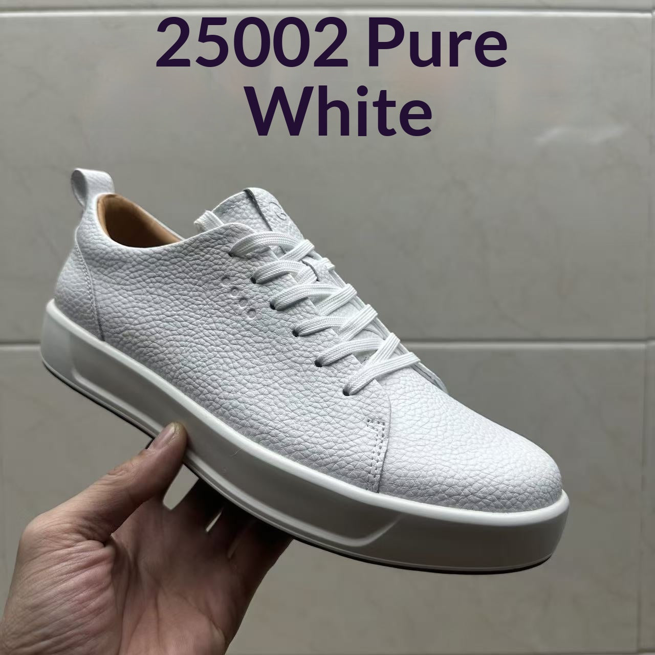 Chaussures Casual en cuir confortable et polyvalent Blanc en cuir Sneakers