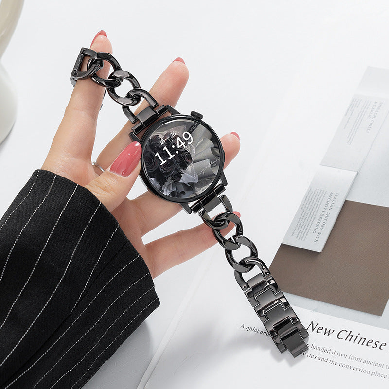 Bracelet de montre en métal GT2 style Chanel