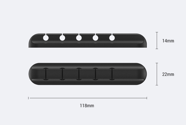 Silicone USB Câble Winder Bureau Câble Organisateur Gestion Clips polyvalents Câbles Pro