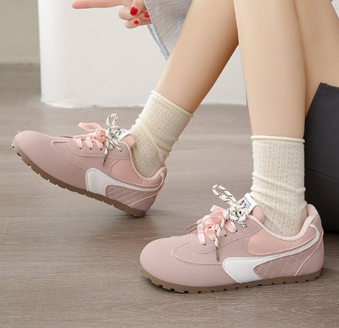 Chaussures de Patinage Femmes Printemps Coréen Style haute valeur Versatile Casual Chaussures Roun mode