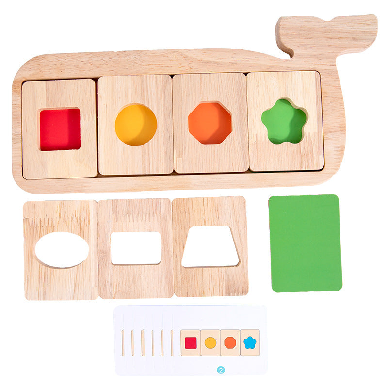 Éducation précoce Géométrie Puzzle tridimensionnel Cognition couleur bébé