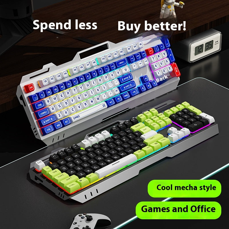 Clavier filaire mécanique Feeling jeu électronique de bureau de sport ordinateur Mute