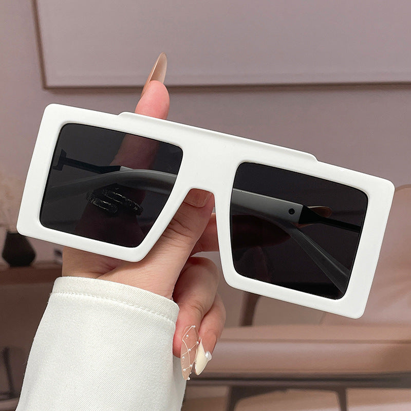 Cadres de lunettes à grand cadre Square Blue-light-blocking pour femmes