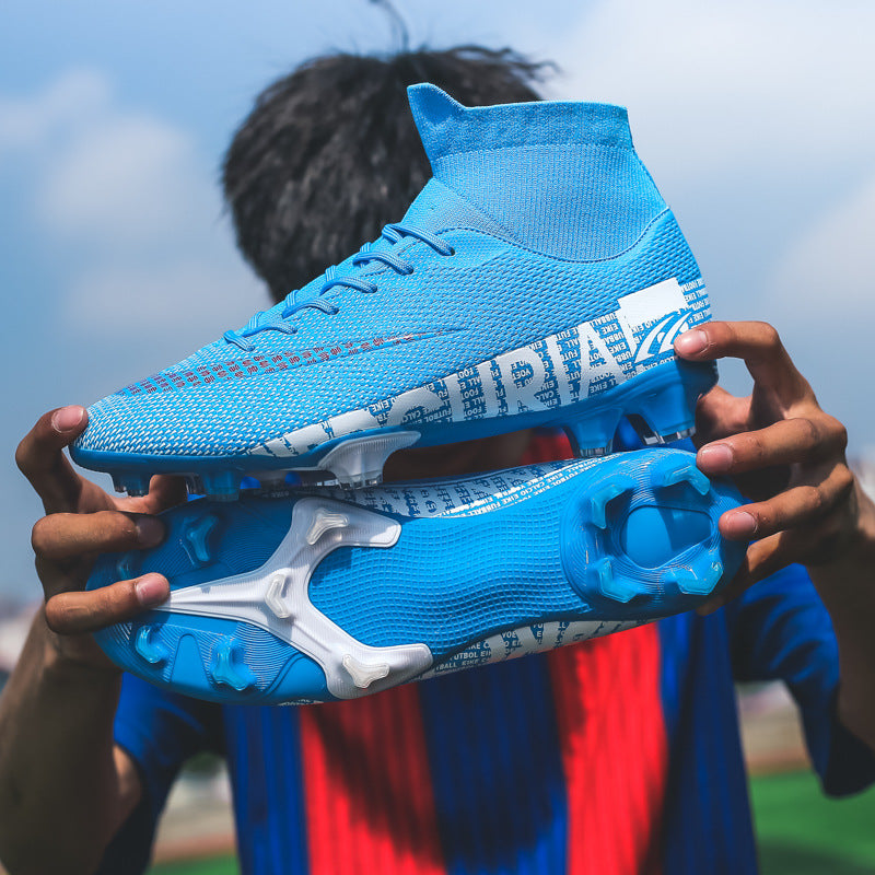 Chaussures de soccer de taille plus homme High Top AG Spikes