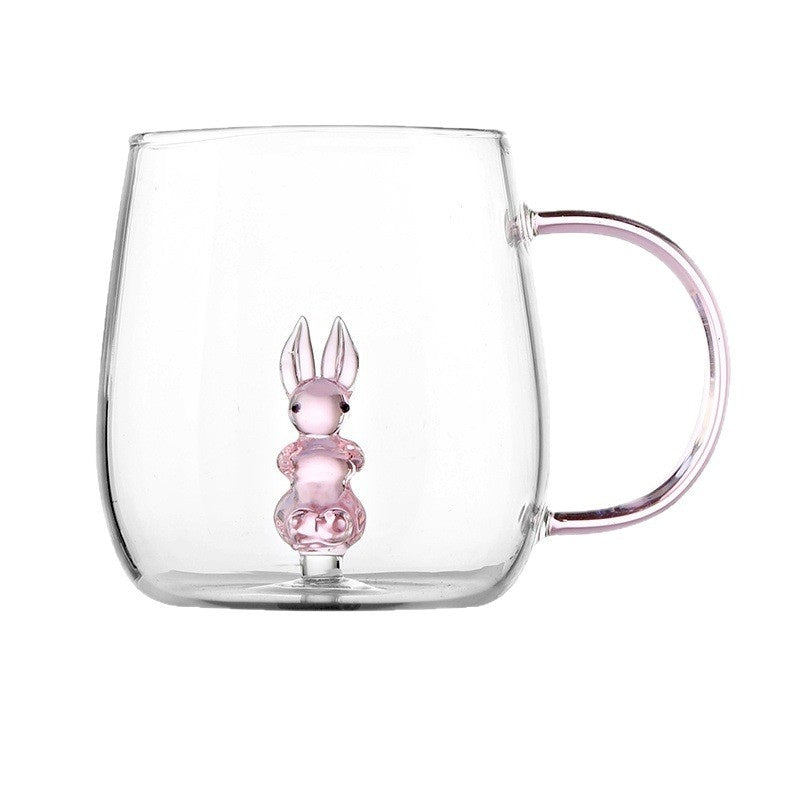3D Animal Mug, High Borosilicate Coffee Latte and Juice Cup