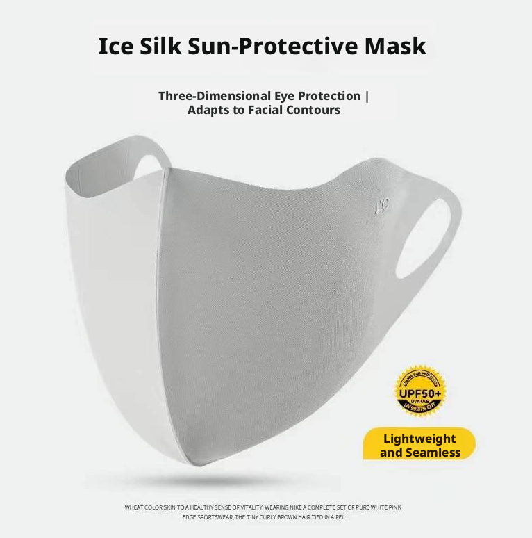Masque écran solaire-lumière gris-1 pièce