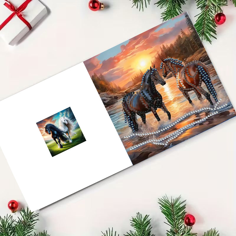 Kit de peinture diamant bricolage Kit carte d'anniversaire