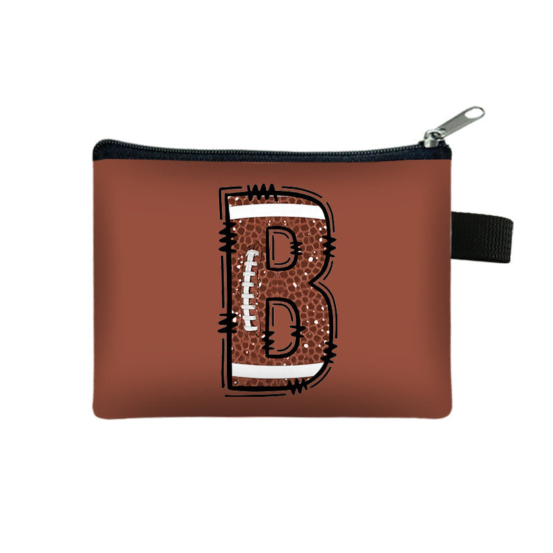 Creative Baseball Themed Lettre Coin Purse