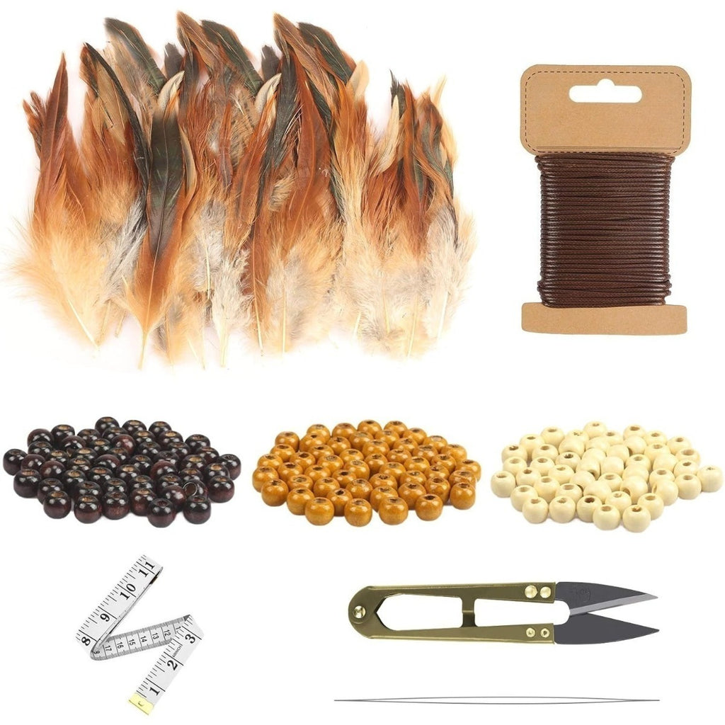 Ensemble de perles en bois