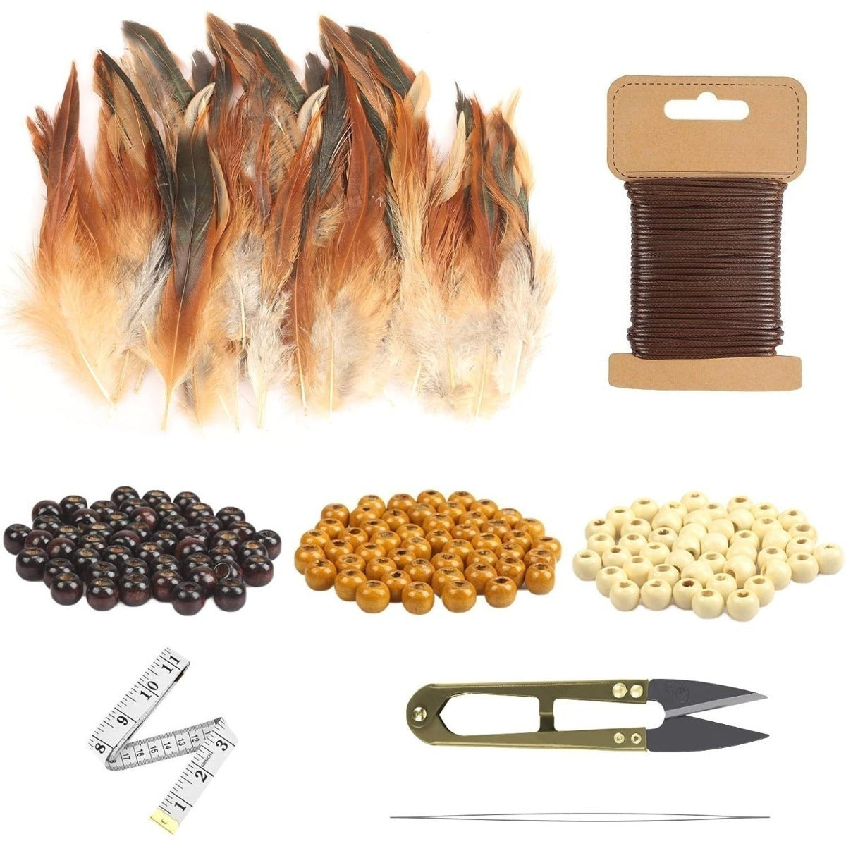 Ensemble de perles en bois