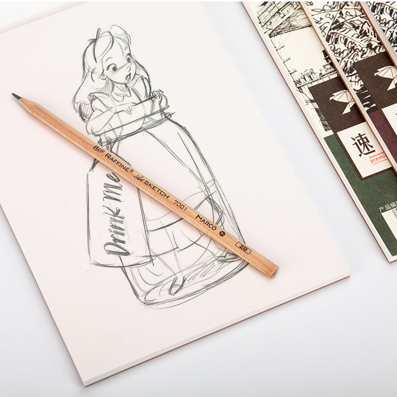 Couleur Lead Livre Blank Flip Vertical Turn Colle de bobine Livre de dessin