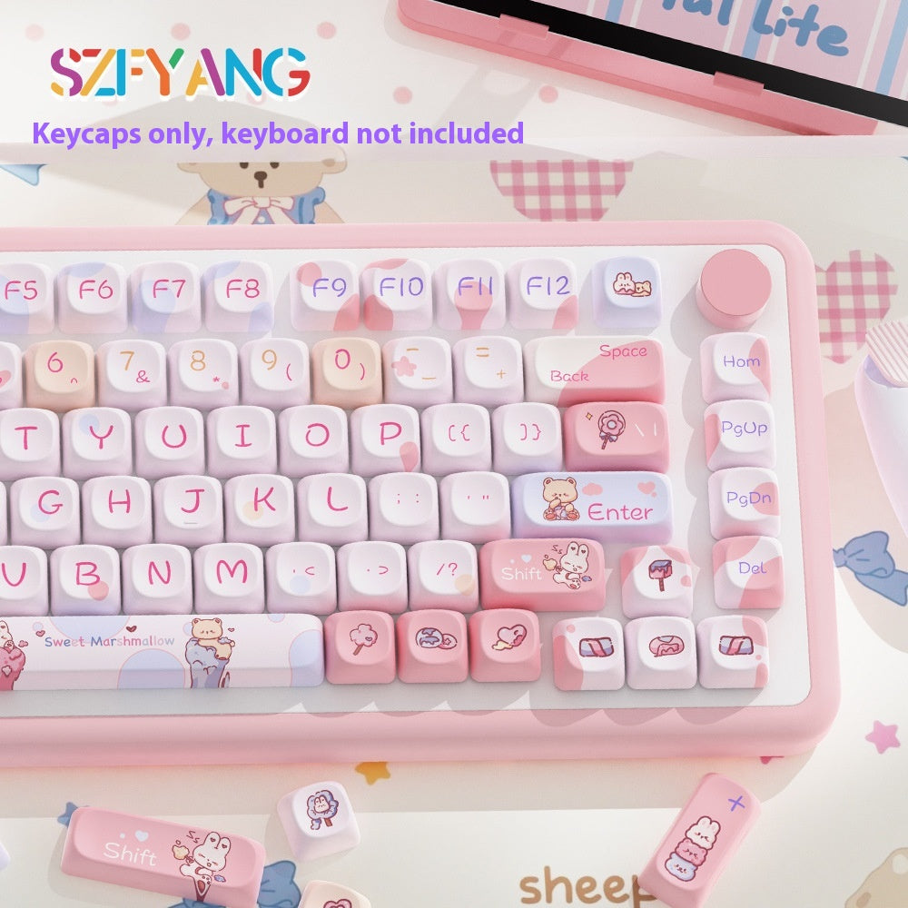 Sweet Cotton Candy Original Cap clé Personnalité Fit Clavier mécanique