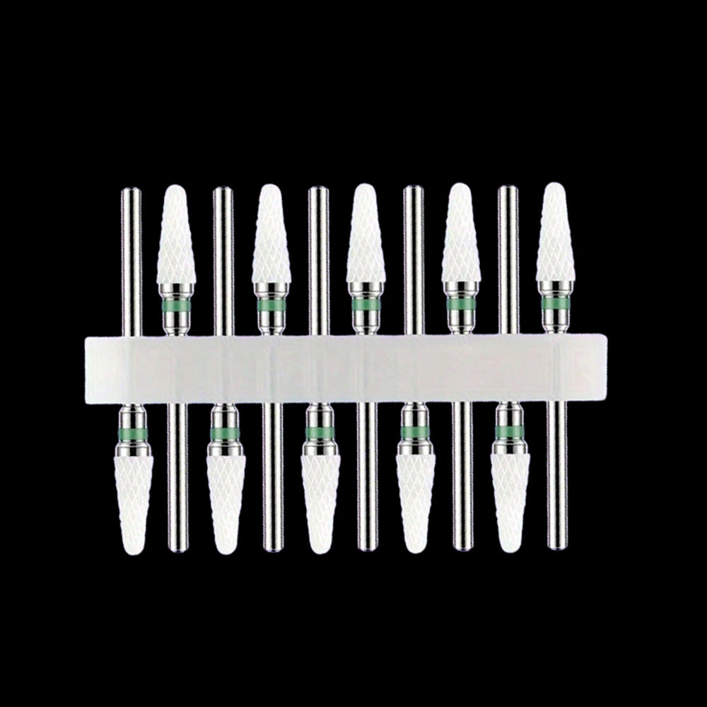 Ensemble d'outils de perceuse à ongles en céramique 10 pièces