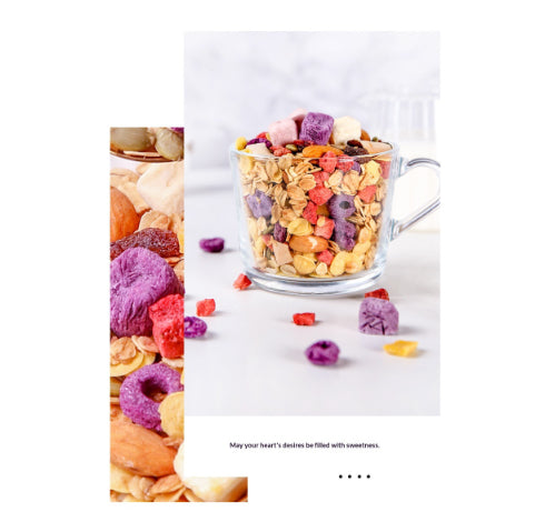 Petit déjeuner nutritif à l'avoine Yogourt de rechange prêt-à-manger avec morceaux de fruits cuits