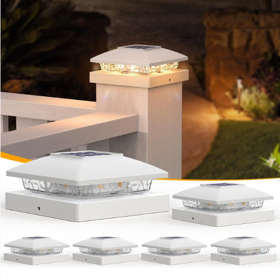 Outdoor Villa Railing LED Courtyard Dual-Color Solar Night Light