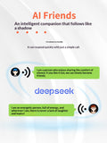 Casques Bluetooth intelligents AI D55PRO Avec le modèle Deepseek pour la traduction simultanée