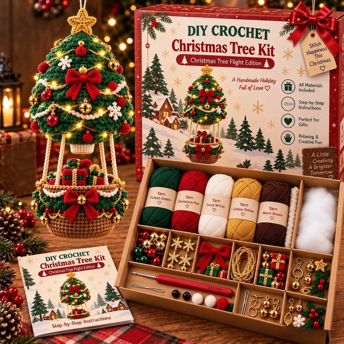 European and American Flying Christmas bricolage Crochet Kit