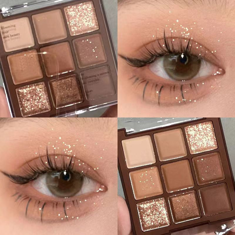 Chocolat Moka de neuf couleurs Eyeshadowshimmer et Matte