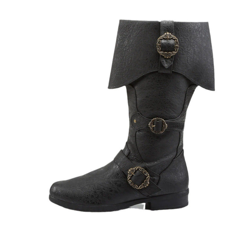 Bottes en cuir Cosplay Renaissance médiévale