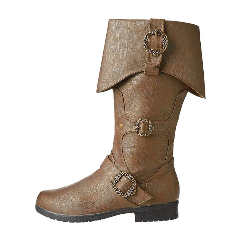 Bottes en cuir Cosplay Renaissance médiévale