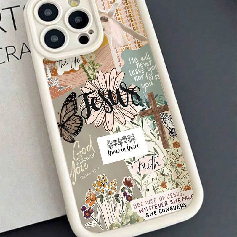 Vintage cas de téléphone papillon tout compris