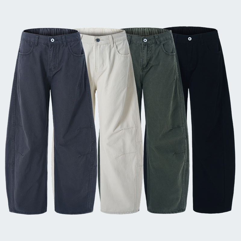 Pantalons en silhouette coupée style américain pour hommes