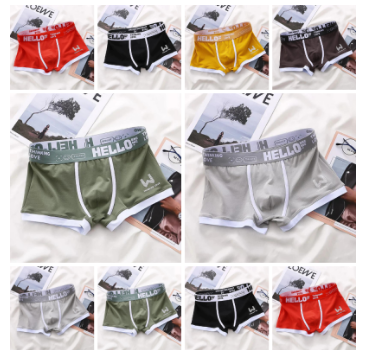 Boxers homme Trendy Respirant Couleur Contraste