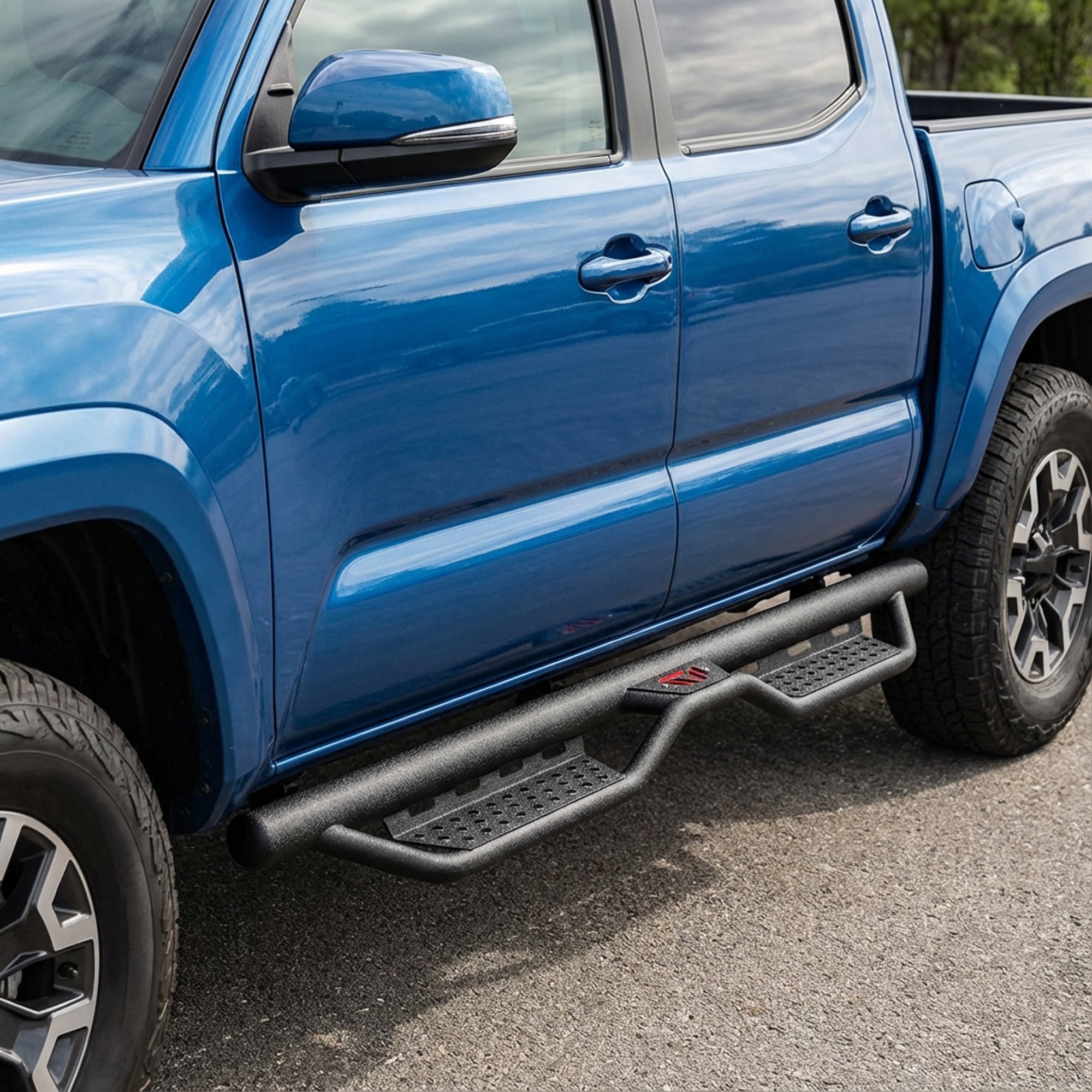 Planches de course pour 2005-2023 Toyota Tacoma 4 portes Double Cab Side Steps Barres
