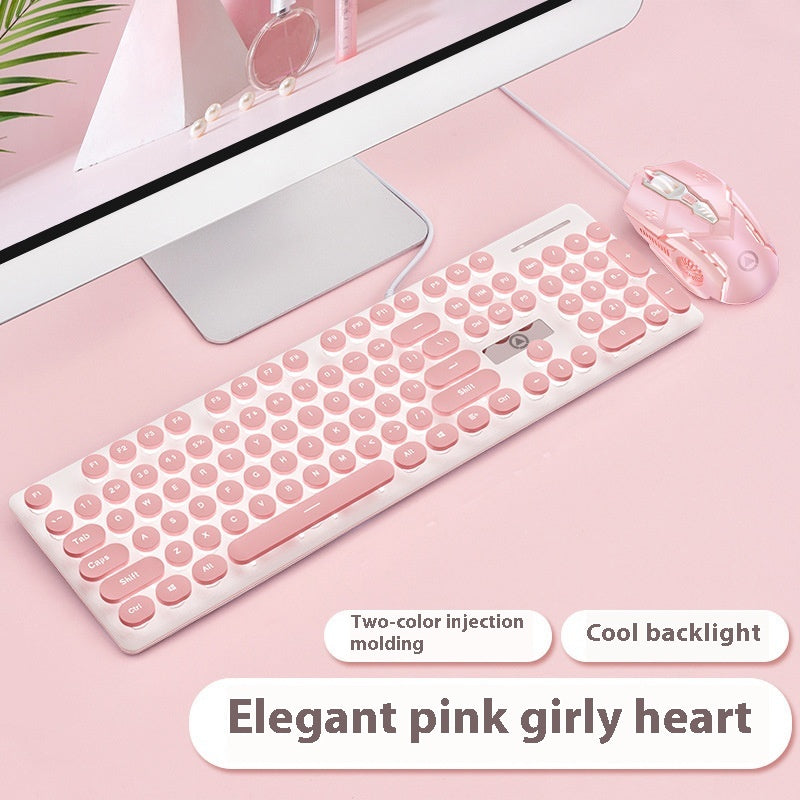Punk Mechanical Keyboard Luminous Computer Notebook Accessories