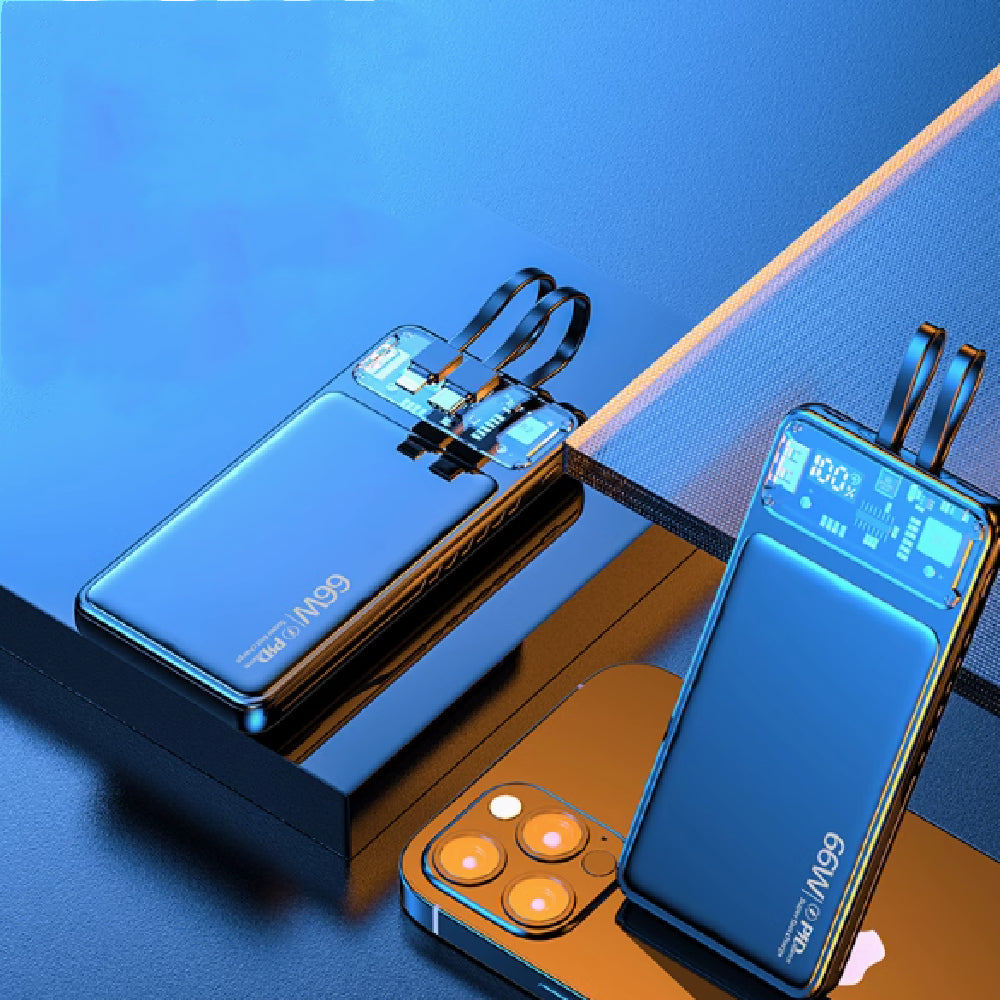 66W Super Fast Charge Power Bank 20000 Mah grande capacité