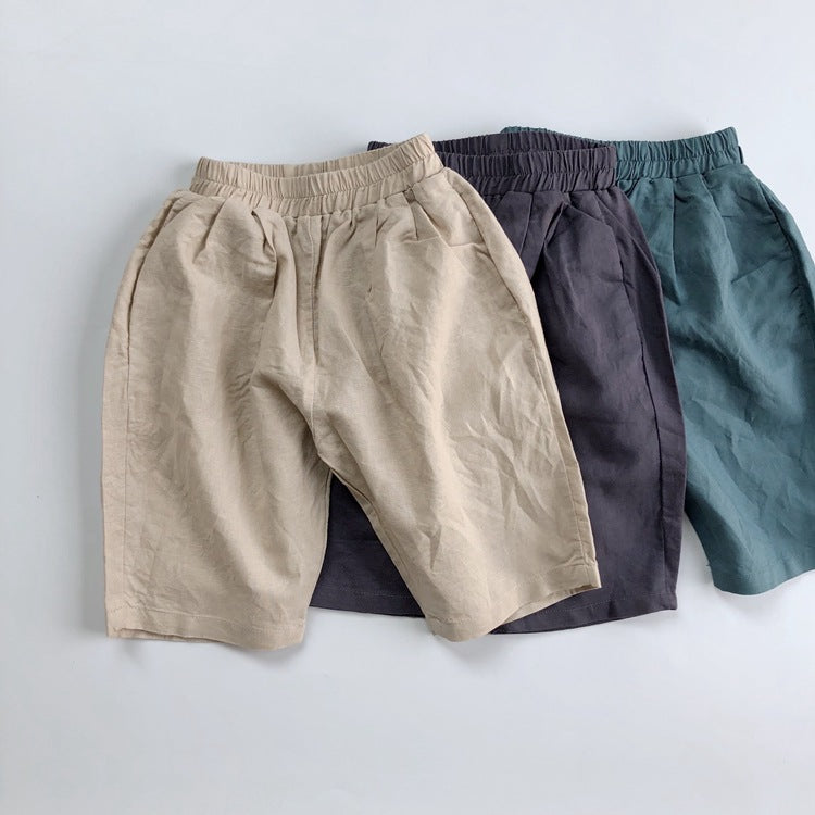 Pantalons en lin caduque pour enfants
